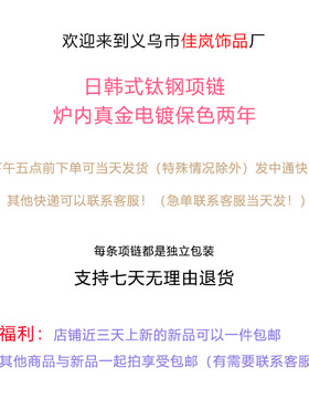 钛钢不掉色项链女百搭小众高级感轻奢锁骨小众高级感吊坠饰品