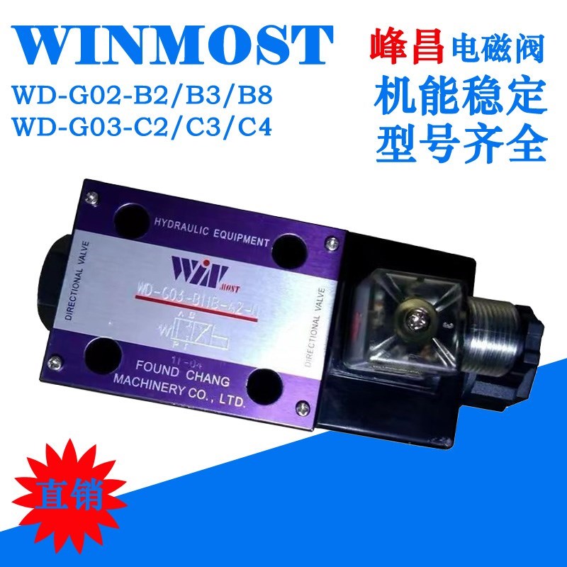 WINMOST台湾峰昌电磁阀WD-G02-B2/G03-C2/C3/C6/C4/12-A1/A2/D2-N - 图2