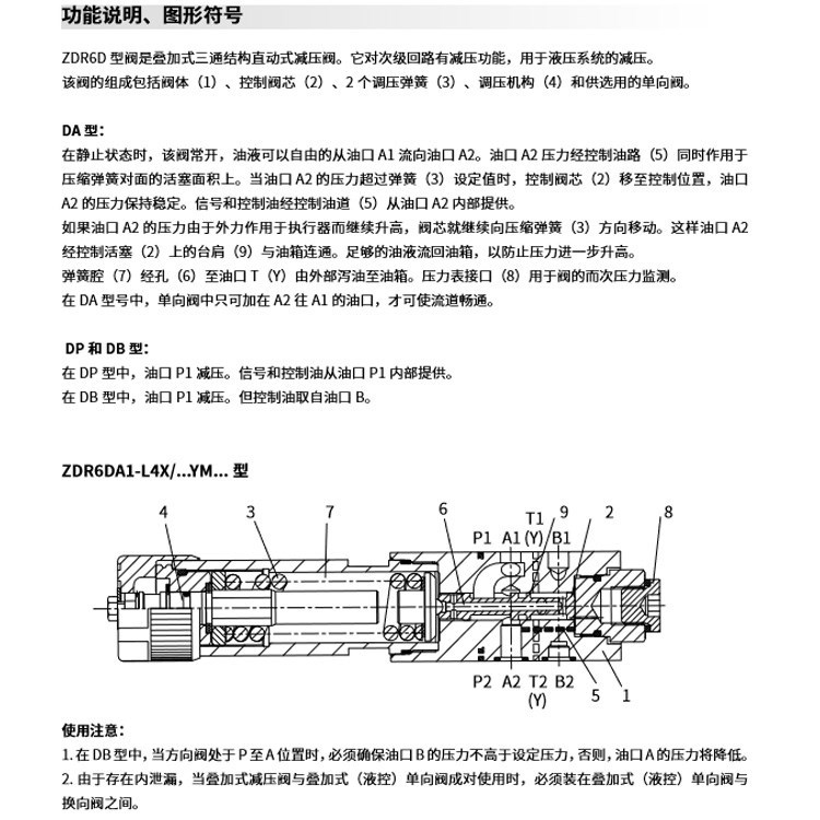 立新叠加式减压阀ZDR6DA1-30/15Y/15YM/15YV ZDR6DA1-30/21Y/21YM - 图2