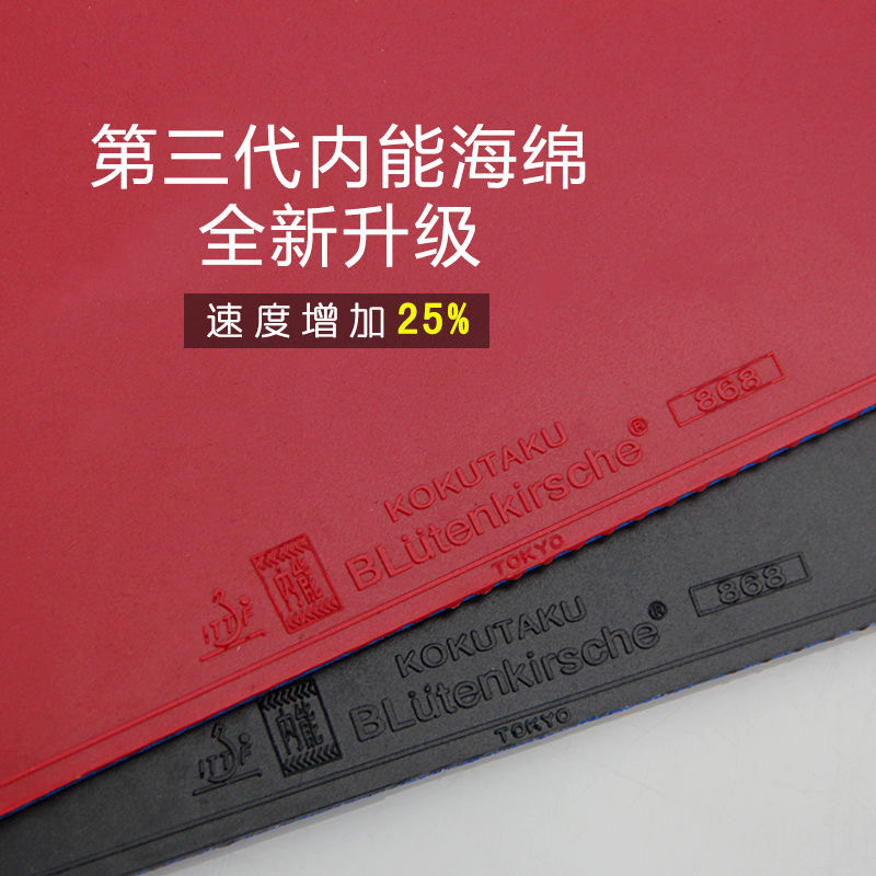 省队KOKUTAKU科库塔库大力神蓝海绵内能乒乓球拍胶皮球拍反胶套胶 - 图0