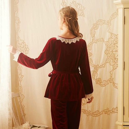 Демисезонная пижама для принцессы, сексуальный лонгслив, японский банный халат, комплект, 3 предмета