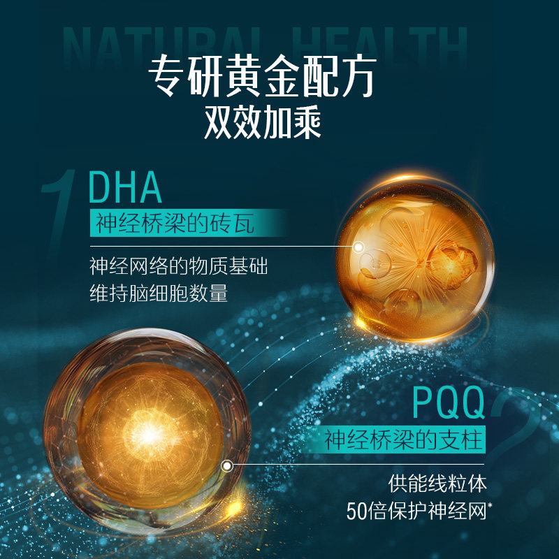 Swisse斯维诗PQQ+DHA脑力鱼油软胶囊线粒体记忆力效期至26年12月,淘宝优惠券,粉丝福利购,淘宝优惠卷