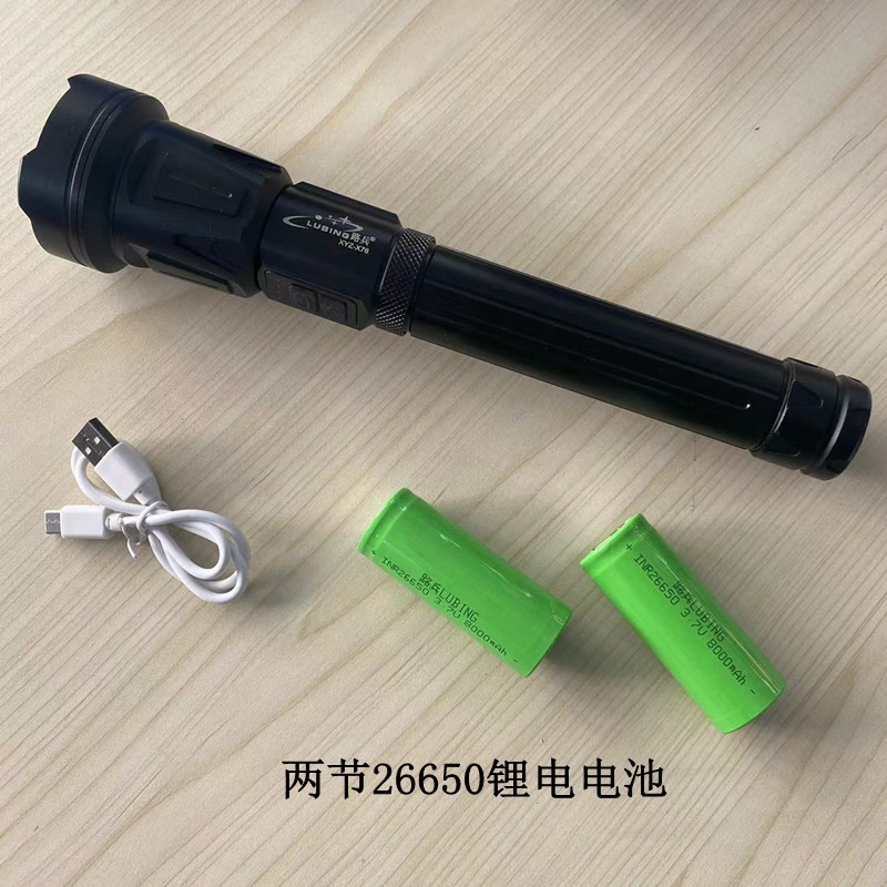 新款P160强光手电筒远射typ-c充电家用户外多功能便携应急LED手电