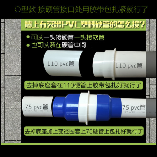 止回阀邦哥卫生间止逆阀浴霸换气扇接PVC硬塑料管公共烟道防味器 - 图3