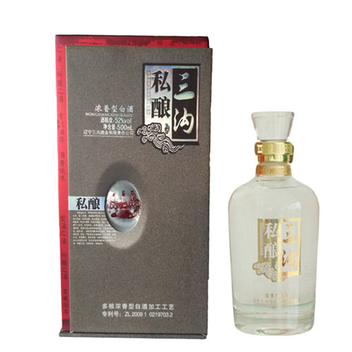 纯粮酿造 三沟私酿52度整箱4瓶×500mL多粮浓香型白酒工艺礼品酒 - 图3