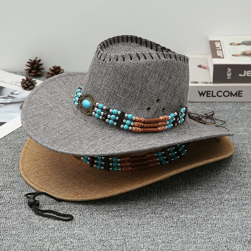西部牛仔帽子男女春夏秋季户外旅游拍照遮阳骑士帽藏族大沿爵士帽,淘宝优惠券,粉丝福利购,淘宝优惠卷