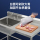 Commercial free shipping real card stainless steel sink with bracket kitchen single and double sink vegetable washing basin with platform canteen