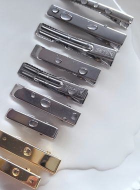 沾水不生锈系列布艺包夹掰掰bb夹手工diy头饰品边碎发夹配件材料