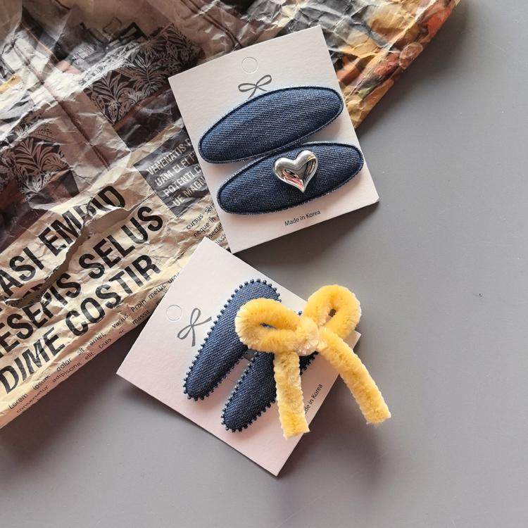 韩国进口牛仔夹套花边水滴椭圆夹套手工diy边夹碎发夹基础材料,淘宝优惠券,粉丝福利购,淘宝优惠卷