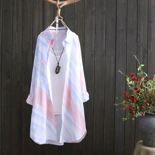 Chiffon shirt women's summer loose sun protection clothing