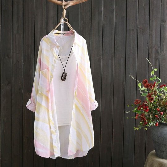 Chiffon shirt women's summer loose sun protection clothing