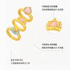 Trendy Acer fun pacifier gold pendant solid gold ring BB ring hard gold show big gilt color first birthday gift