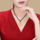 Chao Acer Heirloom Eight Treasures Compass Gold Pendant Pure Gold Necklace Transfer Beads Ancient Method Eight Auspicious Prices