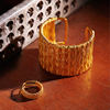 Chao Acer Filigree Wave Gold Ring Pure Gold Ring Ring Bracelet Filigree Intangible Cultural Heritage National Trend Birthday Porphyrin