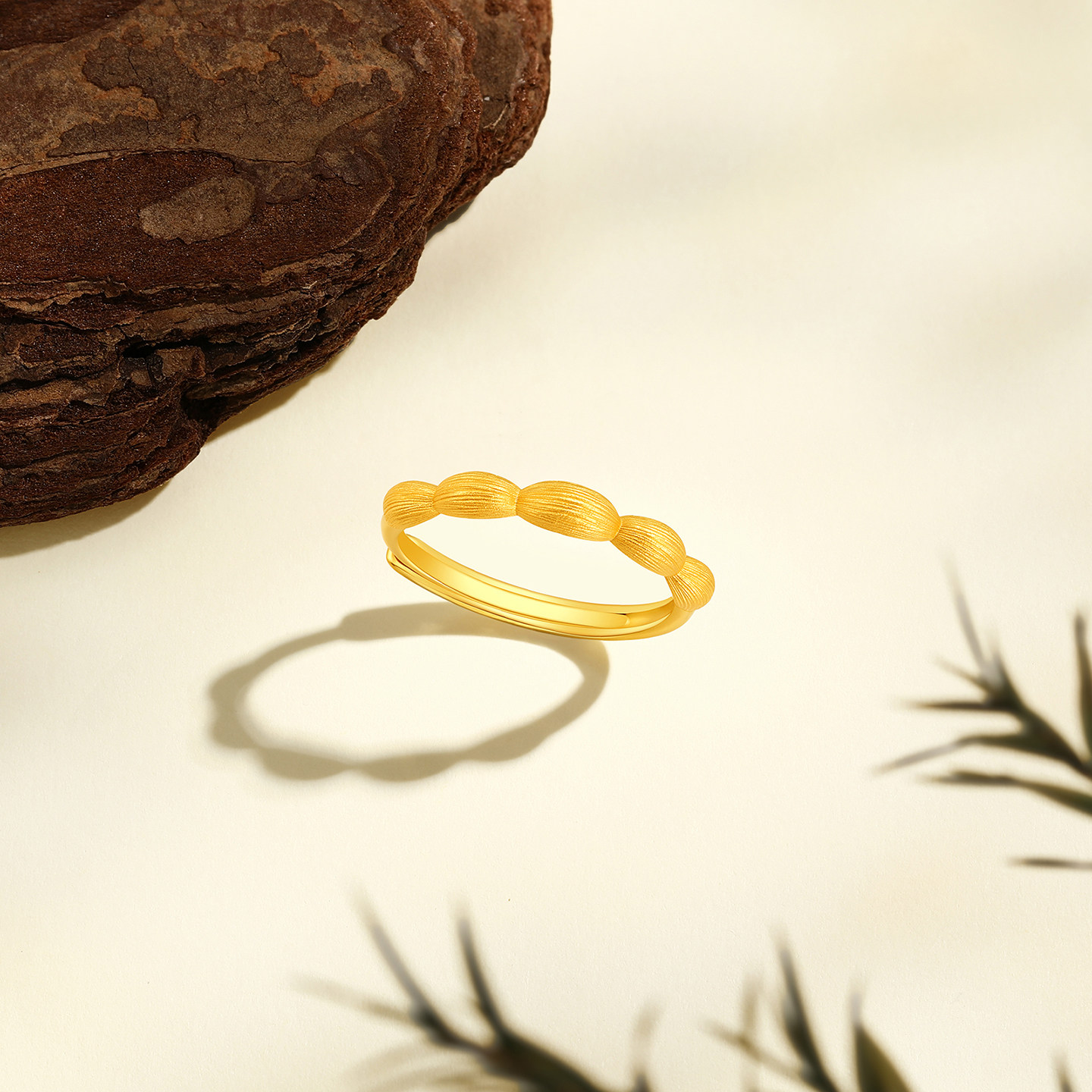 Chao Acer Huayun Good Luck Lotus Gold Ring Pure Gold Ancient Method Women's Ring Brushed Gift Price Priced Women