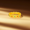 Chaohongji Zhenjin twelve-color gold ring solid gold ring ring bracelet bracelet ancient gold enamel hollow porphyrin