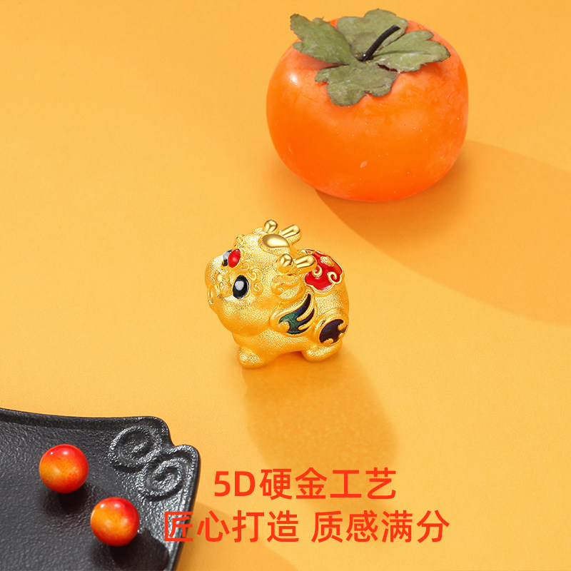 潮宏基宝护吞金兽多财貔貅f转运珠 潮宏基珠宝手饰
