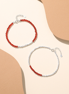 潮宏基闪耀银河S925银玛瑙手链