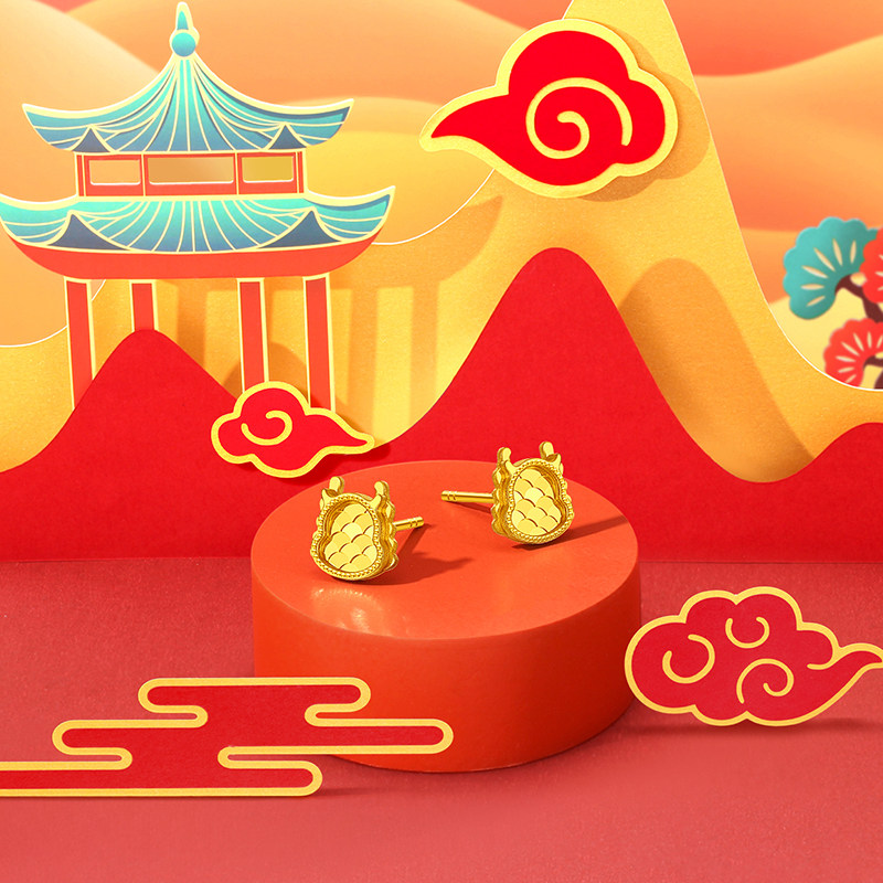  潮宏基珠宝耳饰