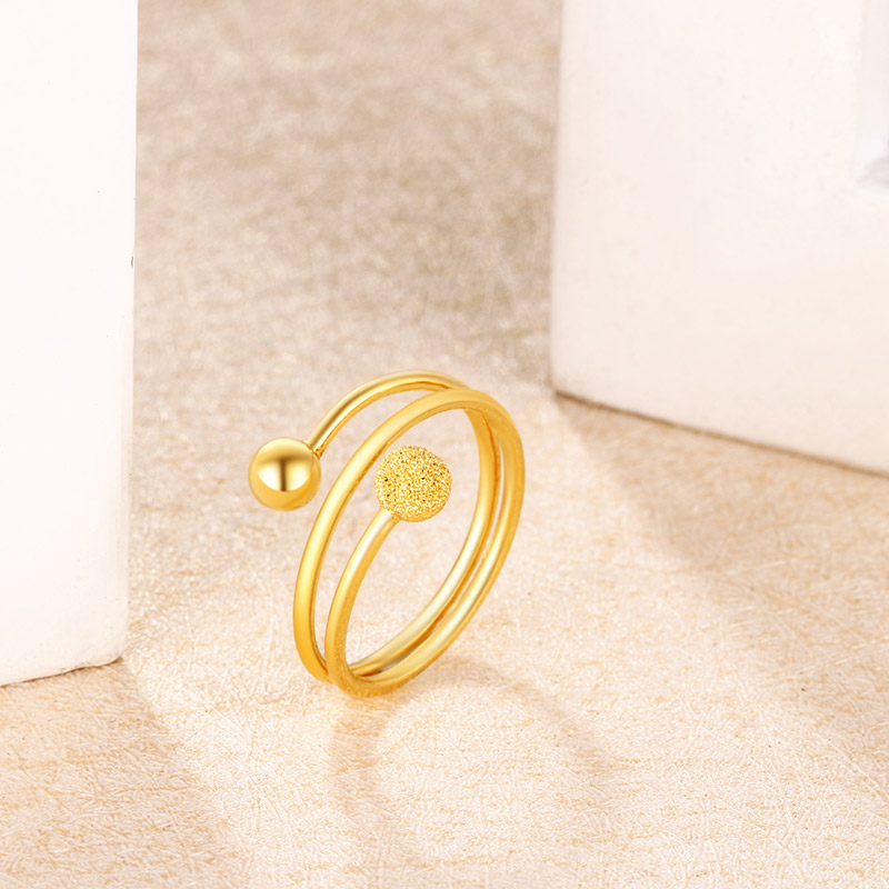 Chaohongji Pure Gold Ring Gold Ring Ring Women's Ring Gold Fashion Gift for Girlfriend Birthday Gift Priced