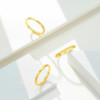 Trendy Acer resurgence trendy pure gold ring