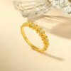 Chao Acer Intangible Cultural Heritage Filigree Thousand Gold Gold Diamond Ring Pure Gold Ring Hand Decoration 5G Gold Hollow Lace Birthday W