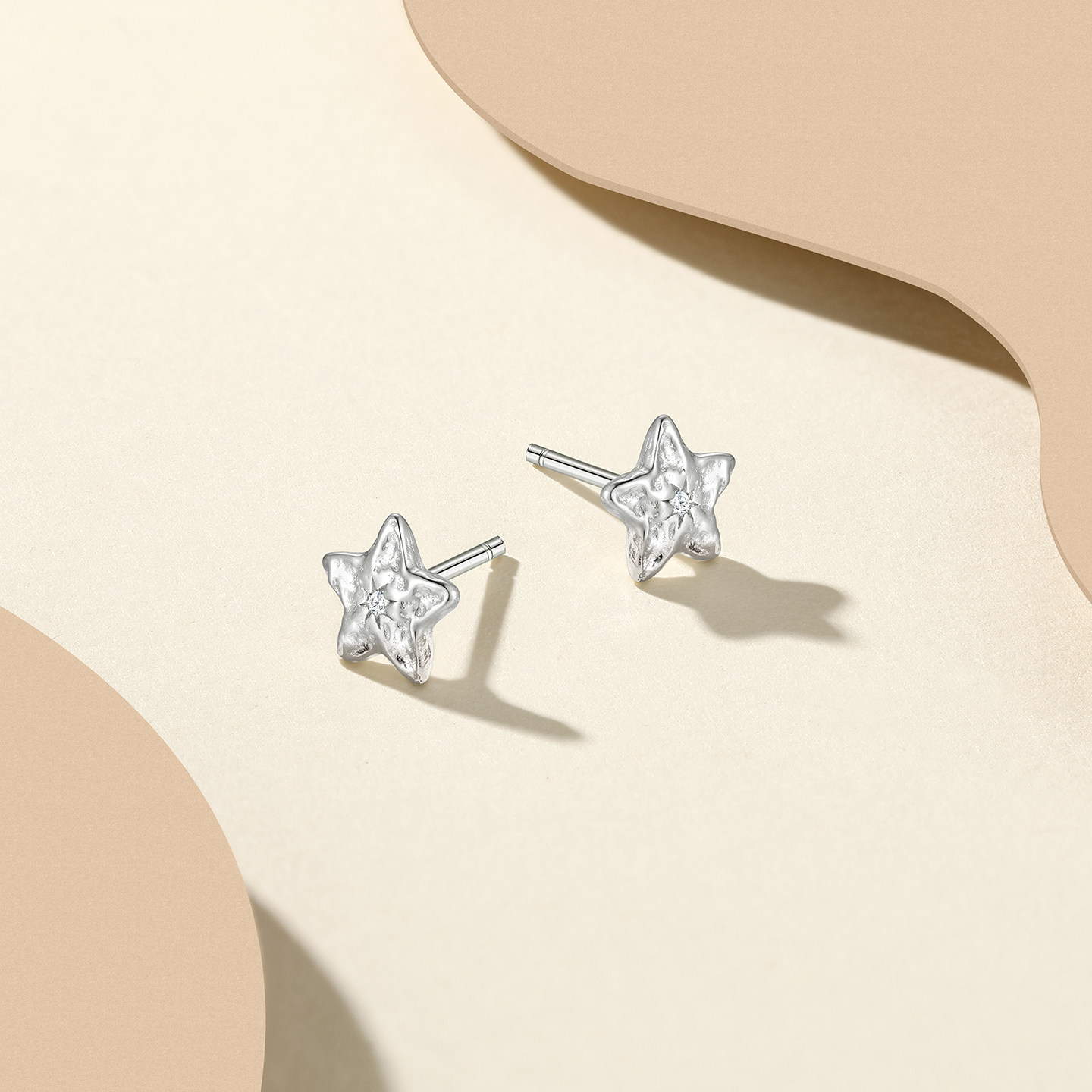潮宏基闪耀银河陨石星星s925银耳钉银饰耳饰ins风甜美送女友新年,淘宝优惠券,粉丝福利购,淘宝优惠卷