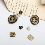 Ретро антикварный акриловый аксессуар ручной работы, серьги, аксессуары, материал