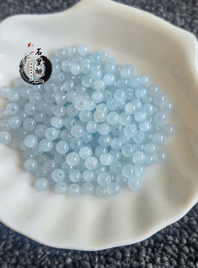 4-10mm仿蓝玛瑙琉璃烤漆珠