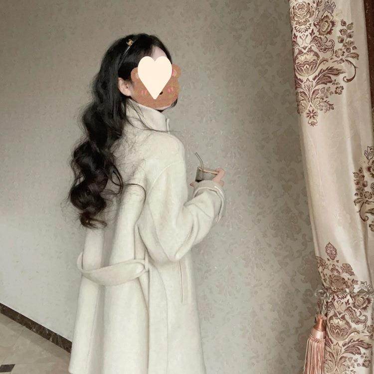 中长呢子大衣女毛呢外套围巾领秋冬季新款小个子感赫本风加厚笙陇,淘宝优惠券,粉丝福利购,淘宝优惠卷