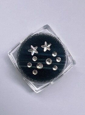超闪星星圆形水钻牙钻