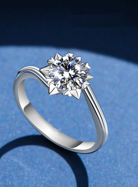 扭臂经典雪花款钻石女戒