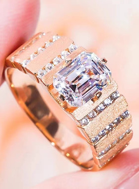 PRINGXY男小众时尚宽版男戒