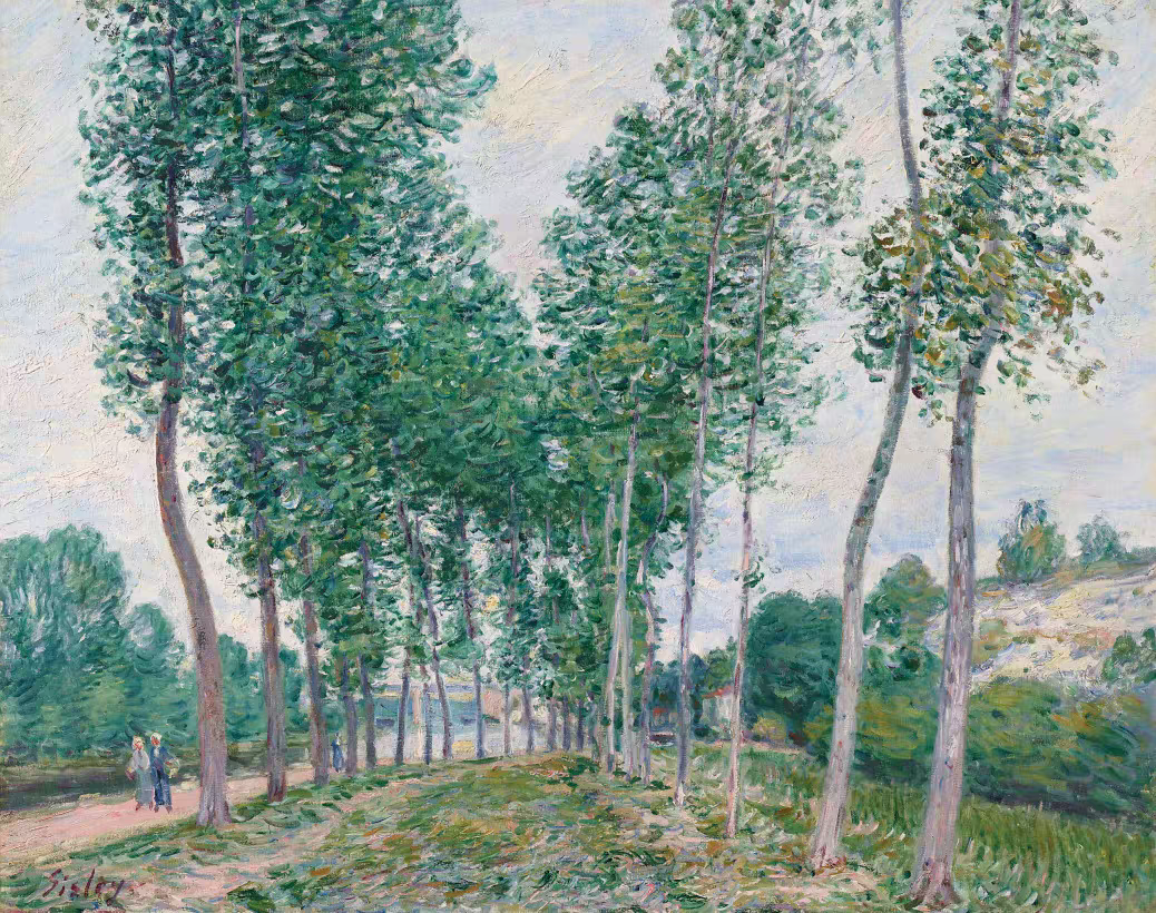 K321【法国】阿尔弗莱德·西斯莱（Alfred Sisley）风景绘画图库 - 图0