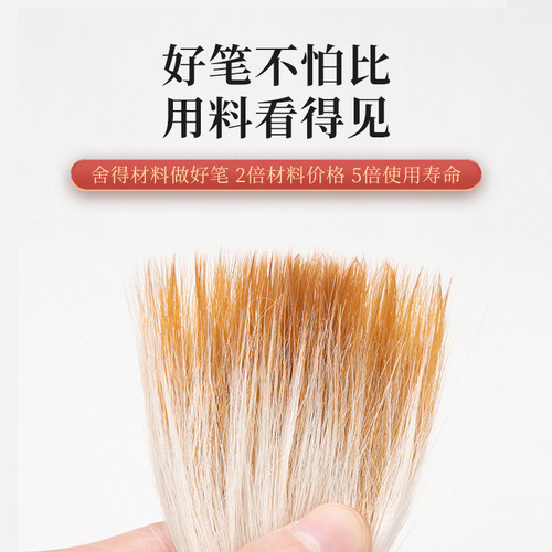 斗笔抓笔写对联专用福字春联斗方大字提斗狼毫兼毫羊毫大毛笔专业级书法大楷特大号毛笔湖笔软笔小学生初学者 - 图2