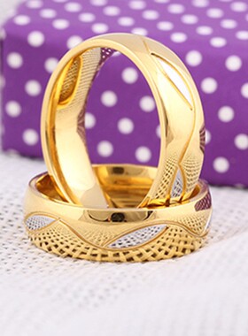 新款欧美ins网红时尚情人节七夕礼物 钛钢微镶树叶情侣不锈钢戒指