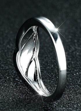 新款厂直供澳宝opal戒指蓝色澳宝个性珠宝饰品跨境小众热卖