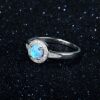 Whole body S925 sterling silver inlaid with imported opal
