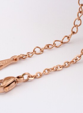 新款厂家 不锈钢玫瑰金钛钢45 50CM项链不锈钢O字链条配饰百搭女
