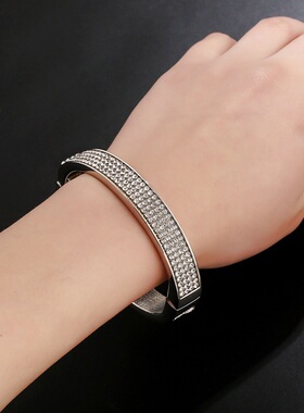 水晶闪亮满钻防过敏韩版手环现货