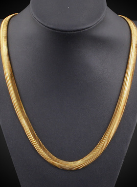 欧美男士配饰镀金现货蛇骨链