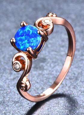 新款藤边小清新澳宝流行锆石戒指