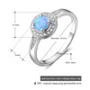 Whole body S925 sterling silver inlaid with imported opal