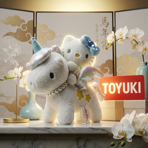 日本helloKitty情人节天使独角兽kitty公仔挂件玩偶摆件女生礼物 - 图0