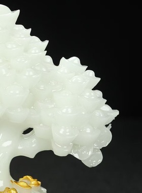 玉石发财树摆件招财树摇钱树客厅店铺收银台装饰品开业礼品