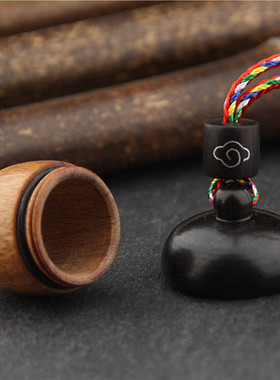 可打开装速效救心丸项链吊坠男士