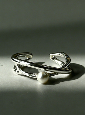 波歌丽 不规则金属戒指小众高级感潮流欧美风百搭气质暗黑系