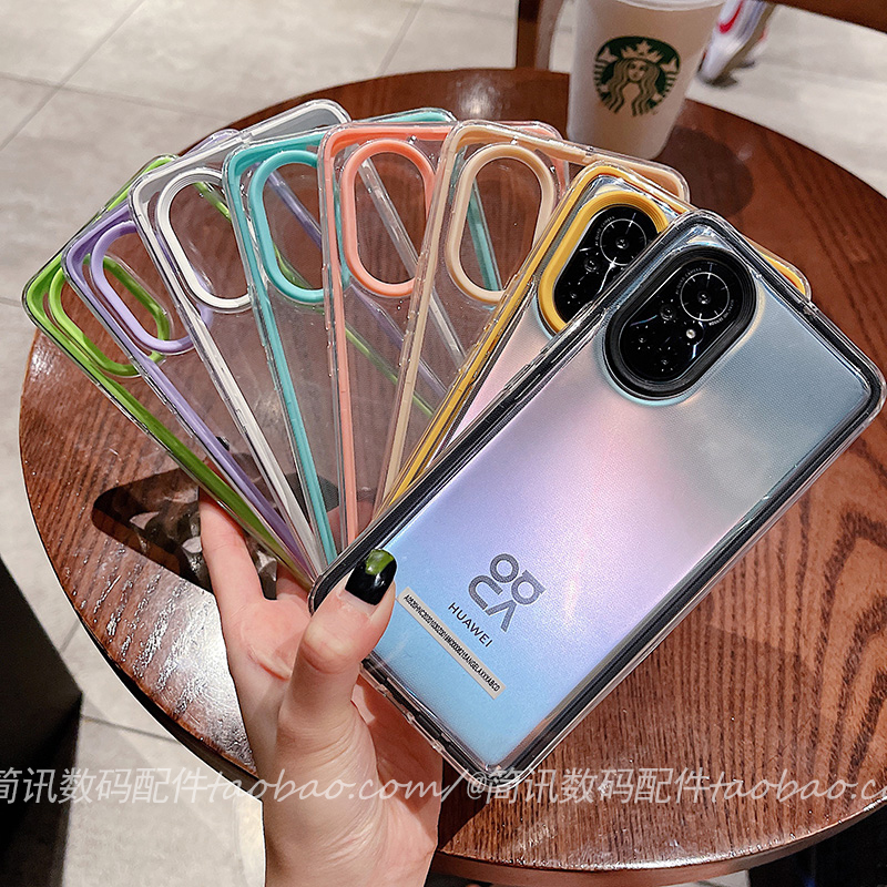 mate60pro+/50e适用于华为nova9手机壳Nova8透明7pro防摔简约p40pro男女4三合一mate30保护套白全包畅享20pro-图0