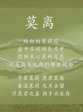 莫离手镯茉莉花闺蜜简约莫离手链情人节送女友老婆生日礼物