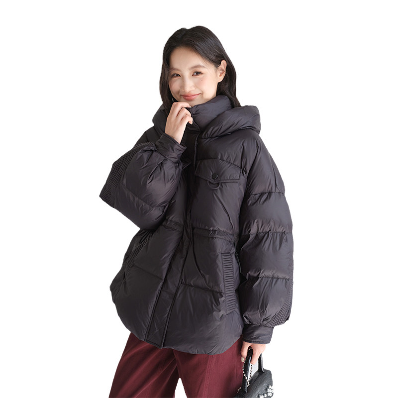 【保暖立领90白鸭羽绒服】蓝若水大码女装冬季外套加厚连帽面包服,淘宝优惠券,粉丝福利购,淘宝优惠卷